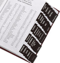 SKYDUE Bible Tabs: 100 Laminated Study Tabs for Women & Men, Pink