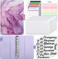SKYDUE Budget Binder, Money Saving Binder with Zipper Envelopes, Cash Envelopes and Expense Budget Sheets for Budgeting