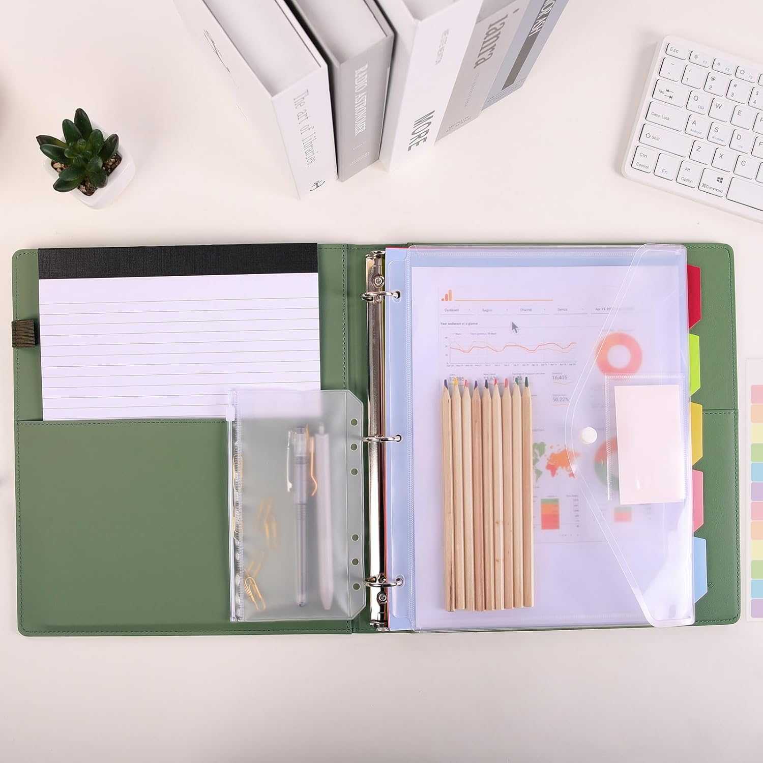 SKYDUE Binder Dividers with Tabs, 5 Tab Dividers, Pack of 2 Sets,