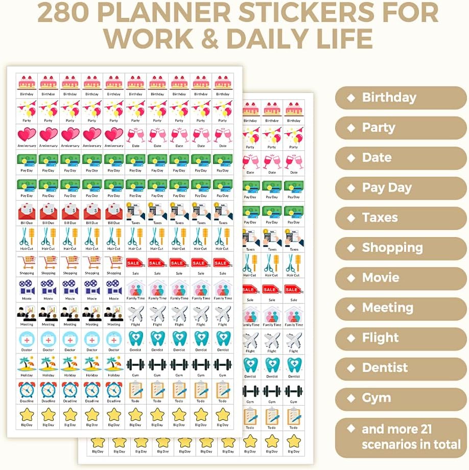SKYDUE Small Desk Calendar 2026-2027, Apr. 2026 to Dec. 2027, 21 Months Small Desk Calendar with Planner Stickers, 8.5" x 7" Desktop Calendar Planner, Kraft