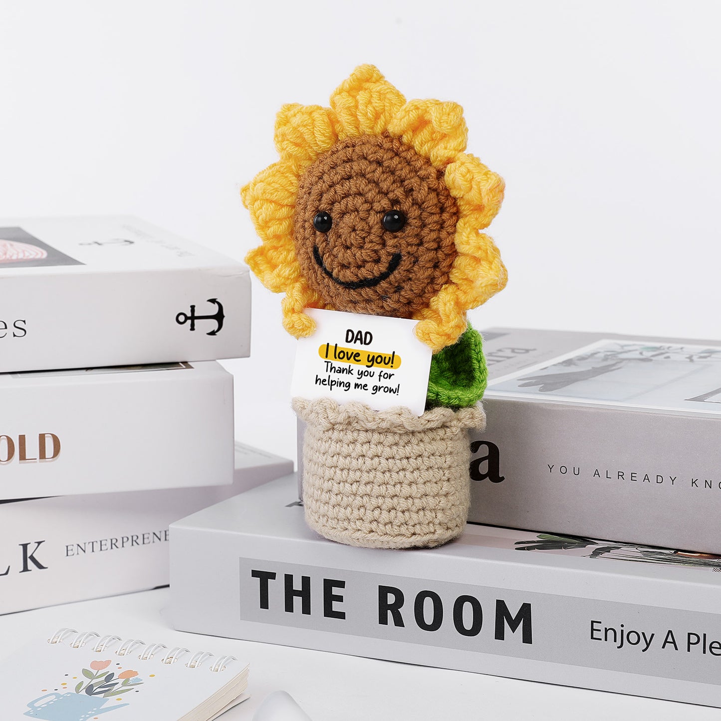 Handmade Crochet Turtle, Emotional Positive Support Crochet, Crochet Toy Doll, Cute Christmas, Mothers Day, Birthday Gifts for Moms, Home Decor, Gifts for Mom with Gift Box