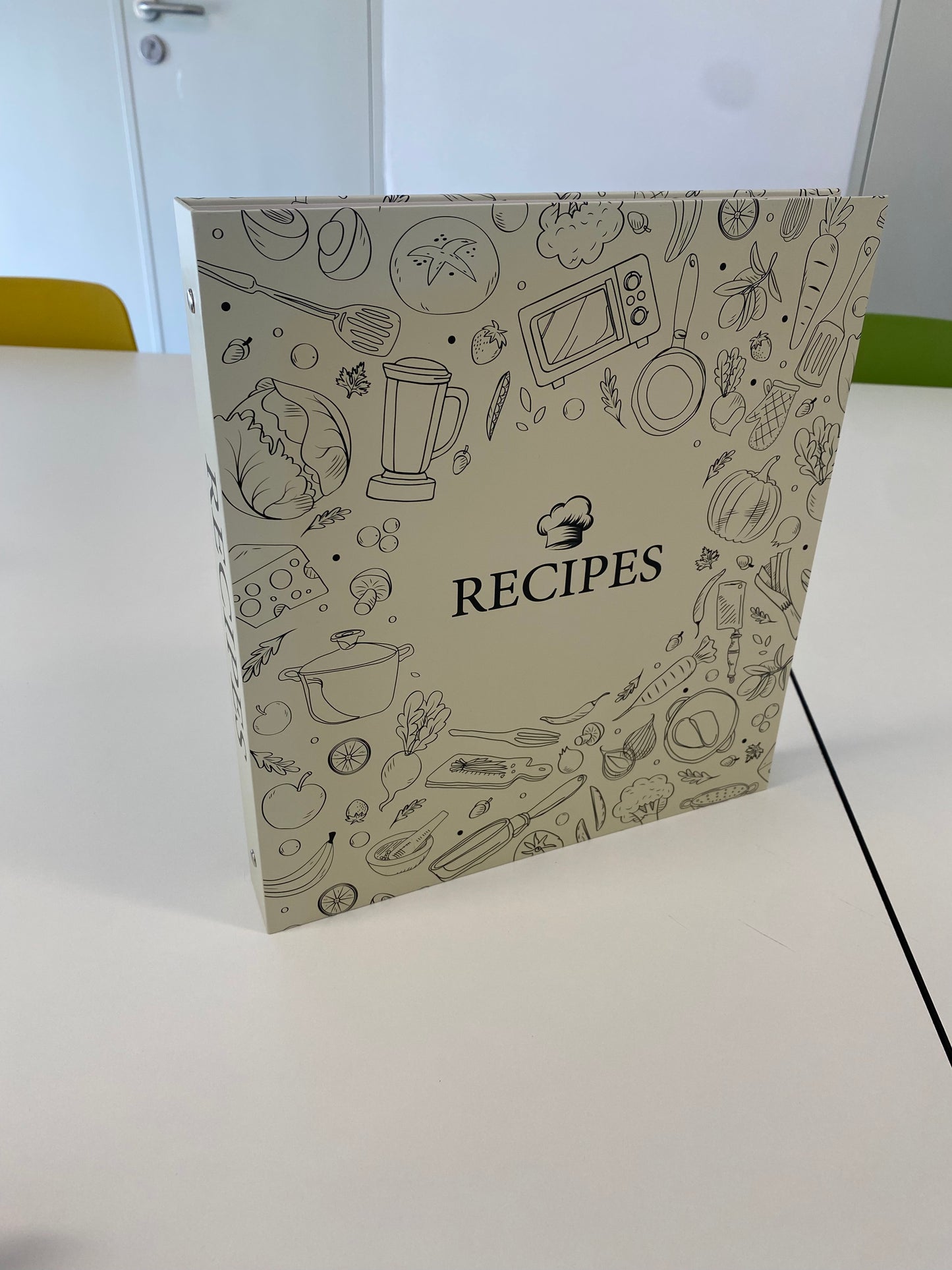 Recipe Binder 8.5x11 3 Ring, Recipe Book to Write in Your own Recipes, Recipe Binder with 60 Plastic Sleeves, 12 Dividers, 60 Blank Recipe Cards, Labels & Stickers, Family Recipe Organizer