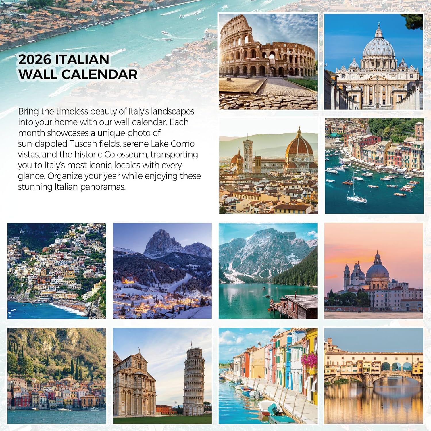 SKYDUE 2026 Wall Calendar 12"x24" Opened, 18-Month Puppy Dog Calendar from January 2026 to June 2027 with Stickers, Thick Paper Monthly Calendar for Home Office Organizing & Planning