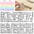 SKYDUE 104-Piece Budget Sticker Set - Cash Envelope Labels & Blank Budget Planner Stickers for Easy Money Management