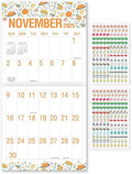 SKYDUE Calendar 2026, Large Print Monthly Wall Calendar, Nov 2025 - Dec 2026 14-Month Big Grid Wall Calendar for Home Office 12" x 24"(Open)
