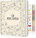 SKYDUE Blank Recipe Book to Write In Your Own Recipes, 8.5" x 11" Hardcover Recipe Journal with 140 Pages and Category Tabs