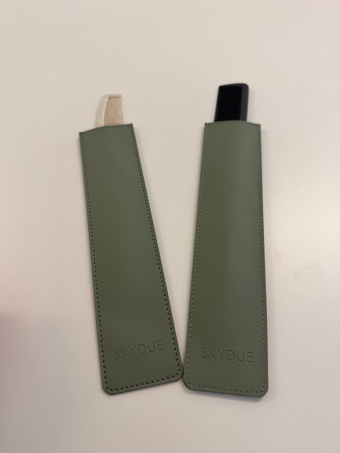 Soft Pu Comb Cases Short Comb Sleeves Barber Accessory Case Reusable Prevents Damage Portable Elegant