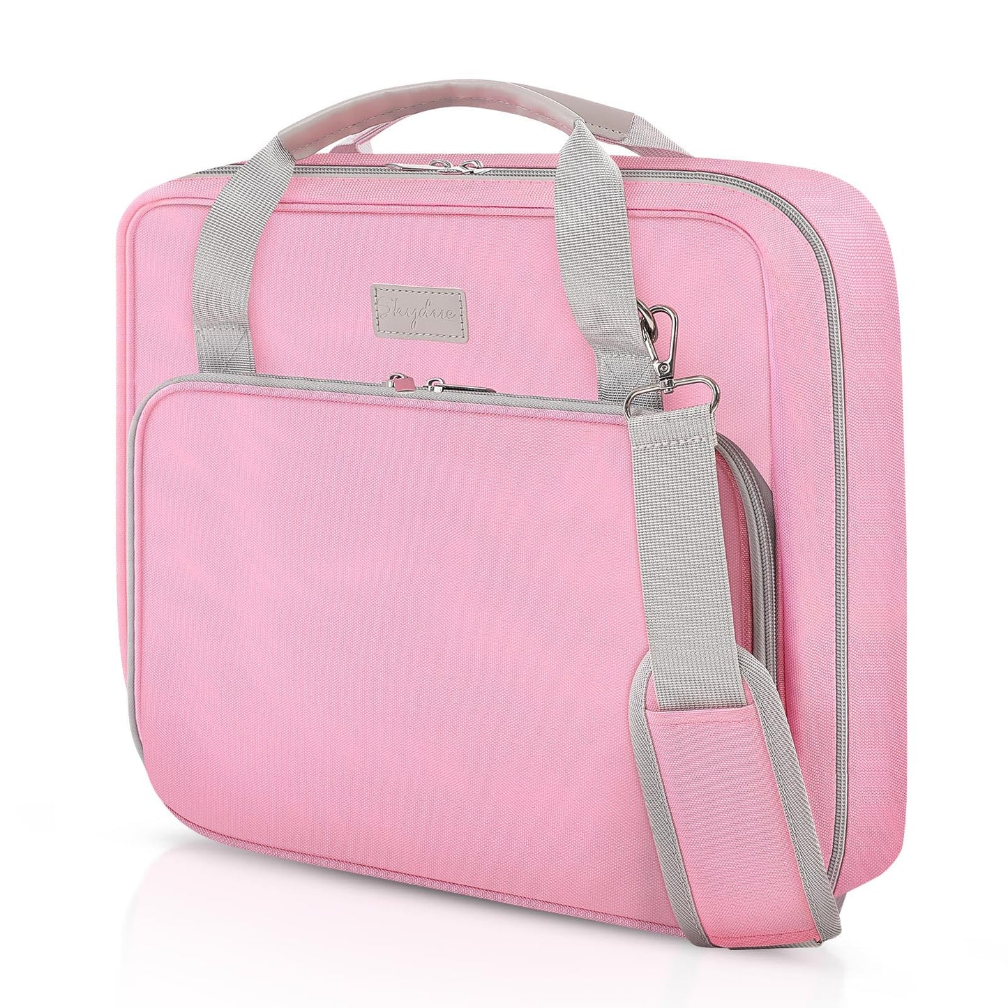 Zipper Binder 3 Inch D-Ring School Binder, Oxford Fabric School Organizer Holds 700+ Sheets, Fits 13.3" Laptop, Water-Resistant, Handle & Shoulder Strap, 14"x13" – School Supplies