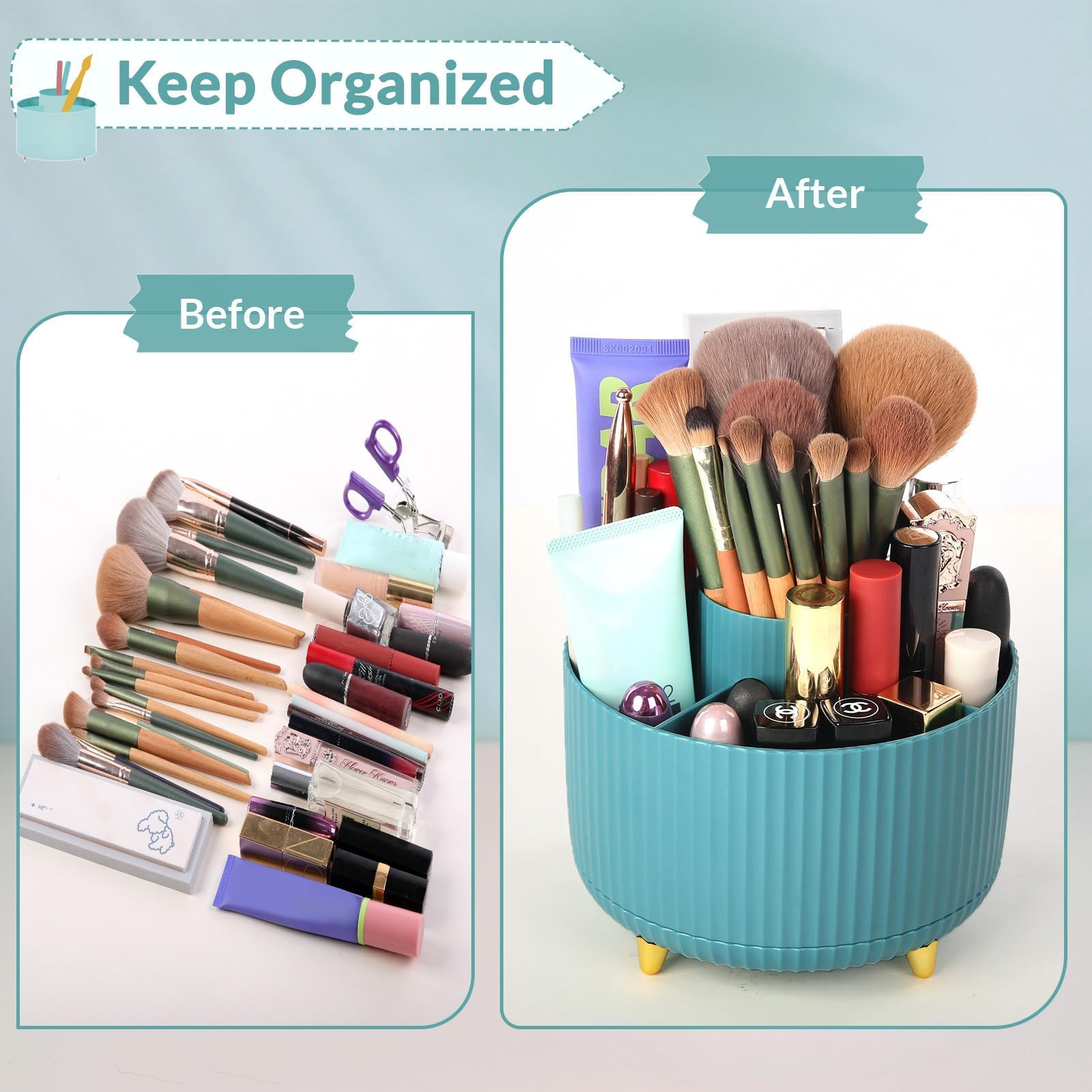 360° Rotate Elegant Comb Case, Portable Travel Comb Holder,  Storage Box for Hair Combs, Perfect Gift for Women & Men