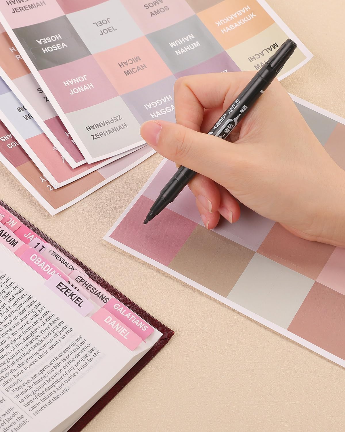 Bible Journaling Kit, Bible Study Supplies, Aesthetic Book Annotation Kit,Highlighter Set No Bleed, Bible Journaling Kit for Gift Green