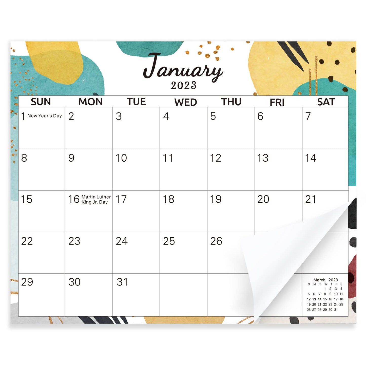 SKYDUE Magnetic Calendar for Fridge, 13"x 11", Monthly Calendar from Sep.2022 - Dec.2023, Calendar 2023 Prefect for Planning and Organizing Your Life