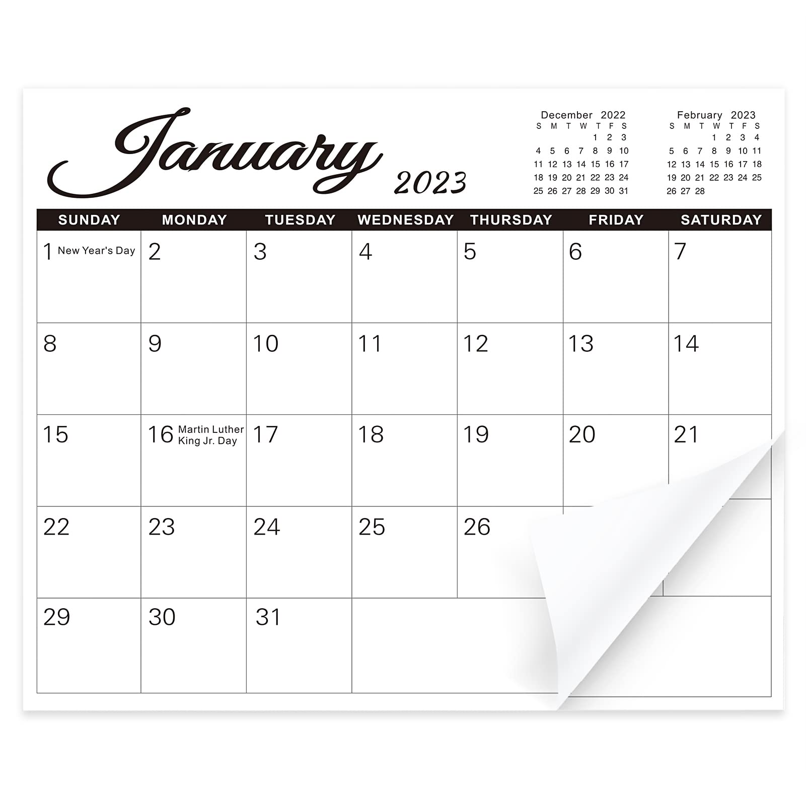 SKYDUE Magnetic Calendar for Fridge,10" x 8",Fridge Calendar 2023 from Jan.2023 - Jun.2024, Magnetic Calendar 2023-2024 Prefect for Viewing and Planing Each Day at Home & Office