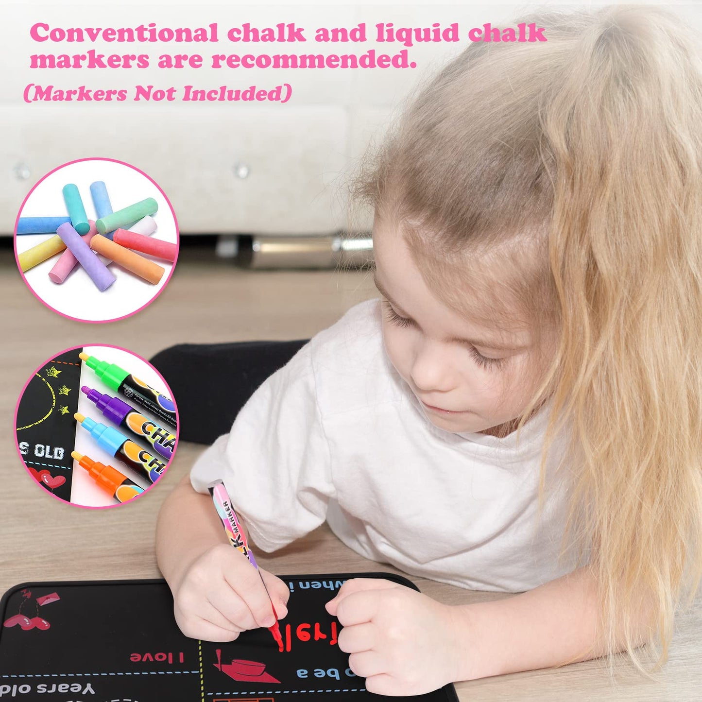 SKYDUE First Day and Last Day of School Chalkboard, 10" x 12" Double-Sided Chalkboard Sign for Kids,1st Day of School Sign, Reusable Back to School Photo Prop Commemorate Supplies
