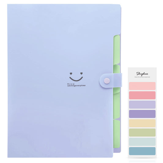 SKYDUE Letter A4 Paper Expanding File Folder Pockets Accordion Document Organizer