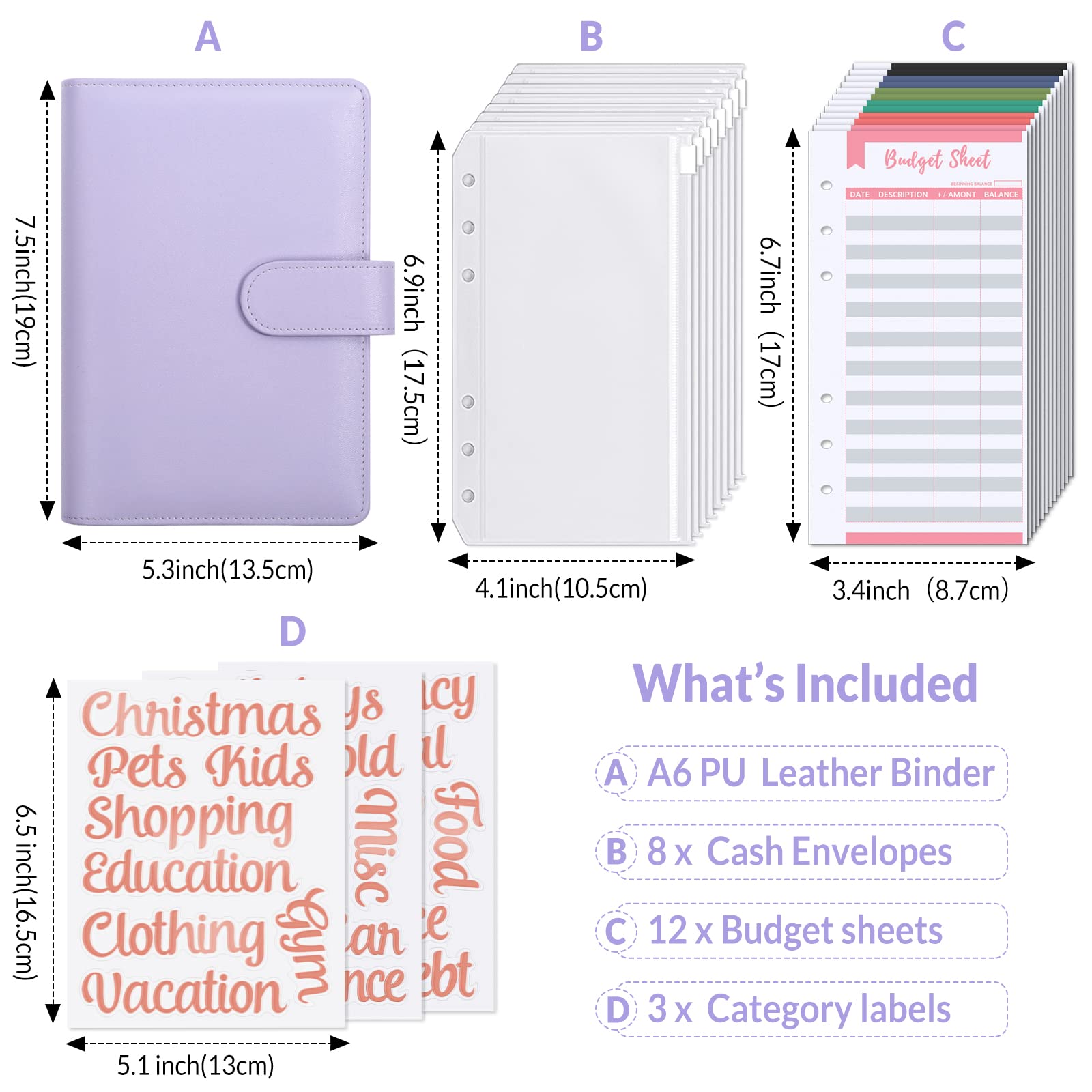 SKYDUE Raccoglitore Ad Anelli A6 Per Risparmi, Raccoglitore Di Bilancio,  Challenge Del Risparmio, Budget Binder, Agenda Con Buste Porta Soldi(Love)  : : Cancelleria e prodotti per ufficio