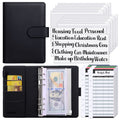 SKYDUE Budget Binder with Zipper Envelopes & Expense Budget Sheets,Money Binder with Cash Envelopes for Budgeting and Saving Money