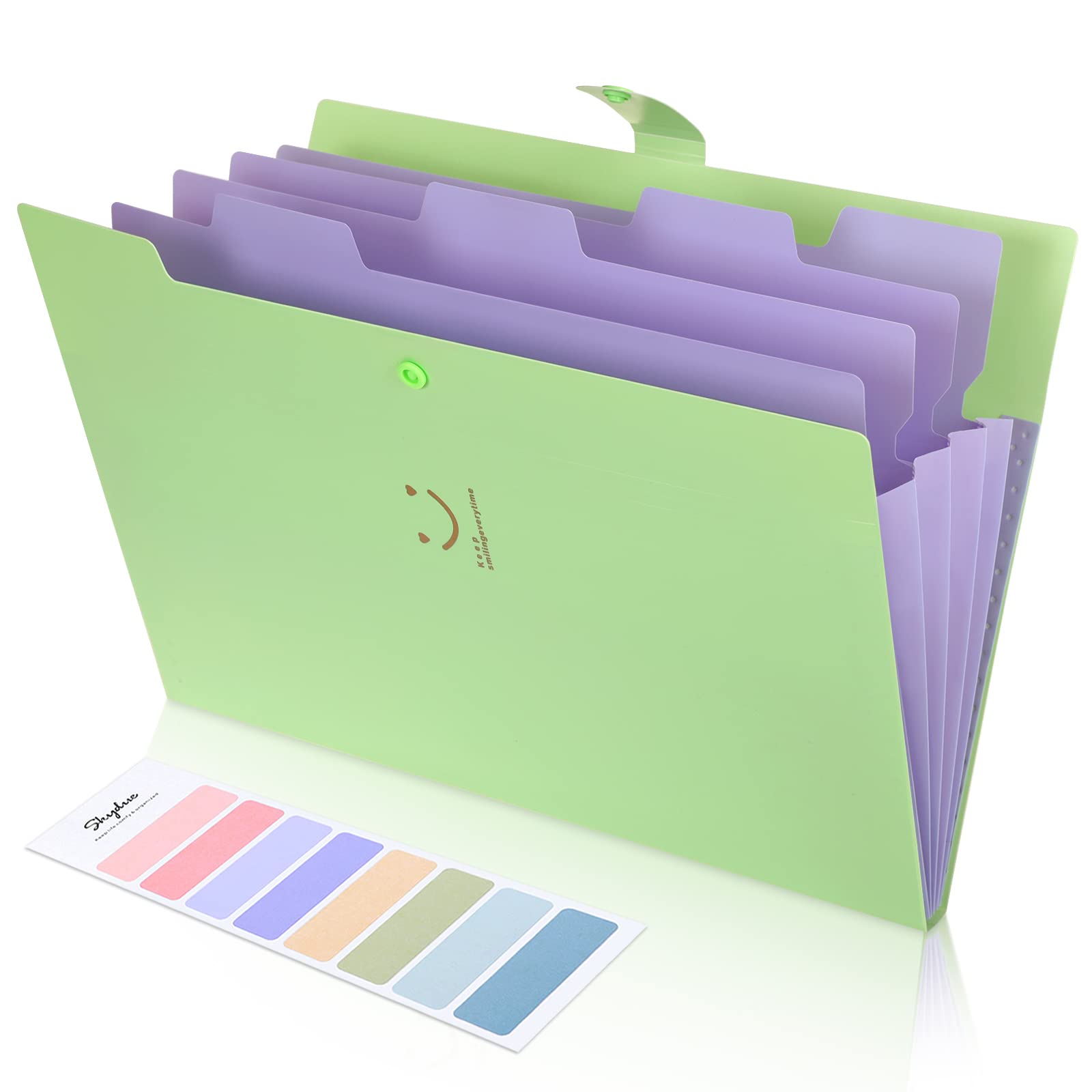 SKYDUE Letter A4 Paper Expanding File Folder Pockets Accordion Document Organizer